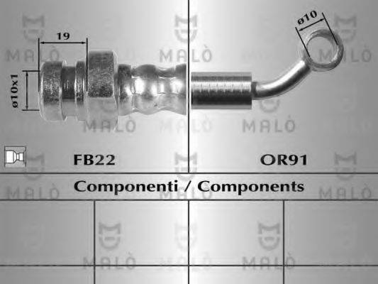 MALO 80517 Гальмівний шланг