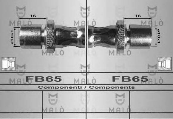 MALO 80600 Гальмівний шланг