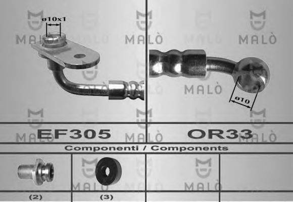 MALO 80601 Гальмівний шланг