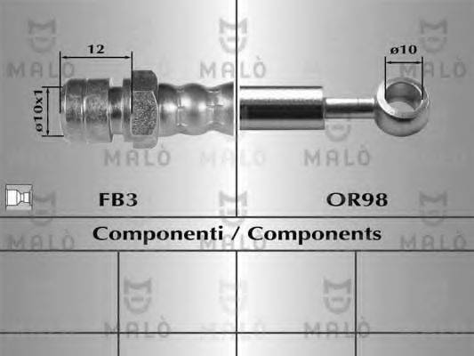 MALO 80638 Гальмівний шланг