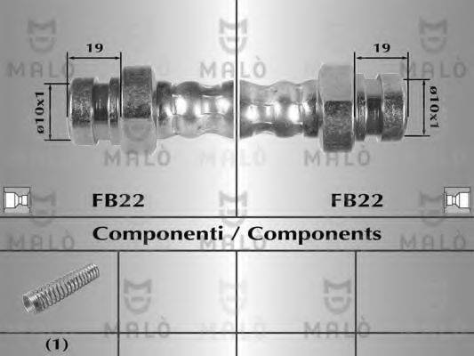 MALO 80641 Гальмівний шланг