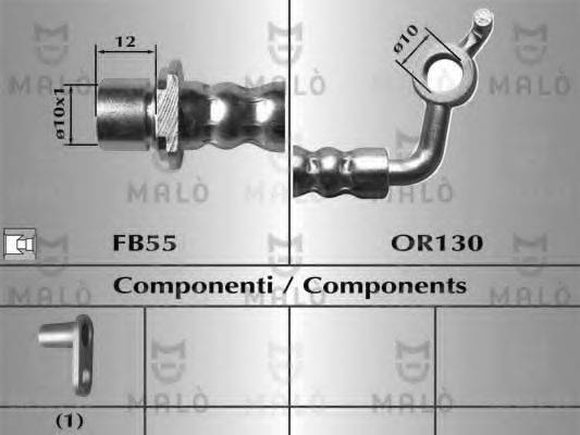 MALO 80646 Гальмівний шланг