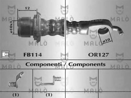 MALO 80651 Гальмівний шланг