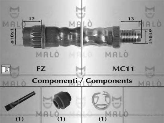 MALO 80741 Гальмівний шланг