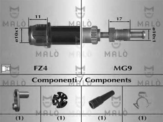 MALO 80748 Гальмівний шланг