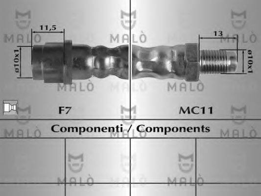 MALO 80807 Гальмівний шланг