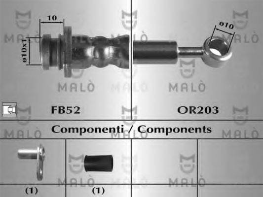 MALO 80823 Гальмівний шланг