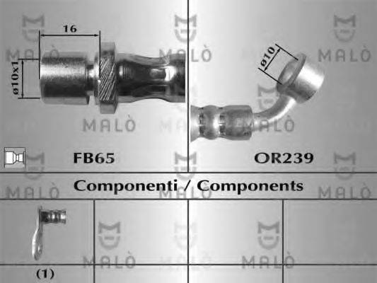 MALO 80868 Гальмівний шланг
