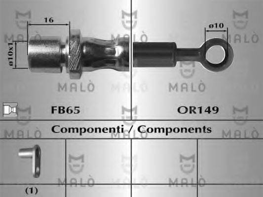 MALO 80869 Гальмівний шланг