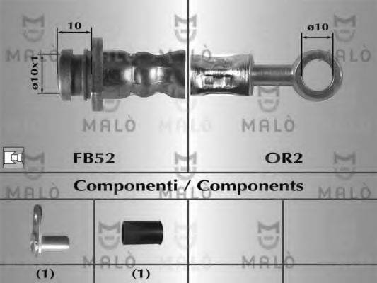 MALO 80875 Гальмівний шланг