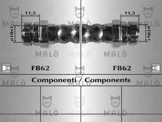 MALO 80892 Гальмівний шланг