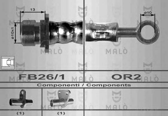 MALO 8094 Гальмівний шланг