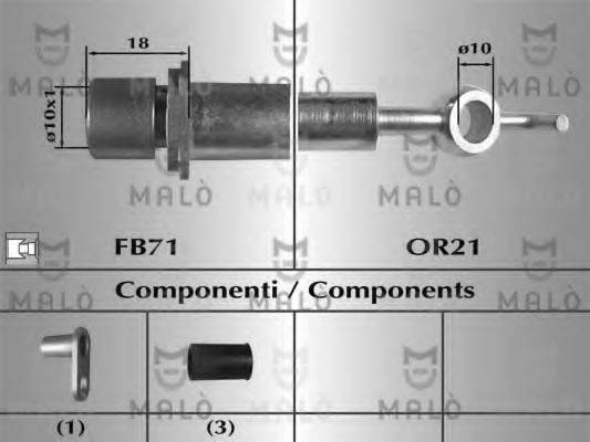 MALO 80954 Гальмівний шланг