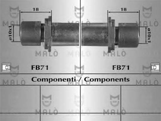 MALO 80962 Гальмівний шланг
