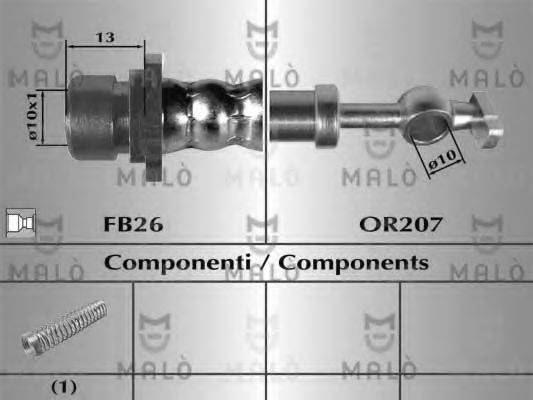 MALO 80993 Гальмівний шланг