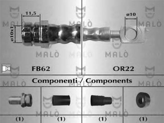 MALO 81058 Гальмівний шланг