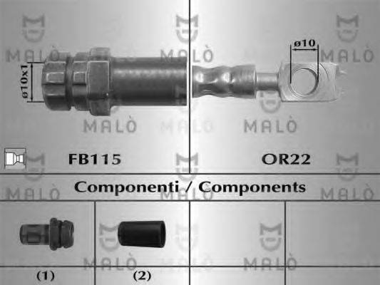 MALO 81066 Гальмівний шланг