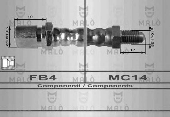 MALO 8138 Гальмівний шланг