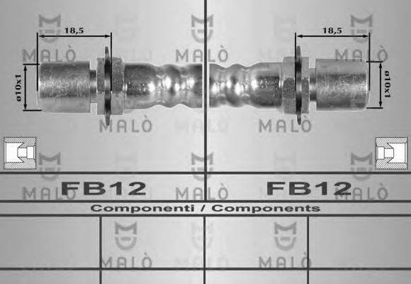 MALO 8214 Гальмівний шланг