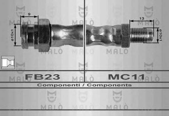 MALO 8383 Гальмівний шланг