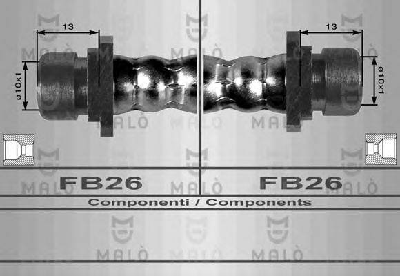 MALO 8477 Гальмівний шланг