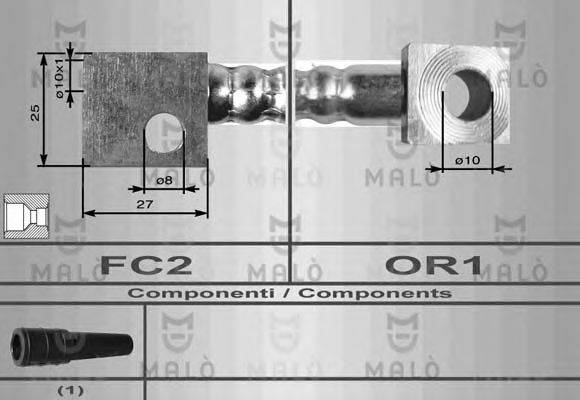 MALO 8549 Гальмівний шланг