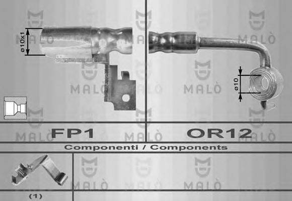 MALO 8578 Гальмівний шланг