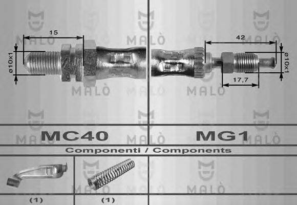 MALO 8604 Гальмівний шланг