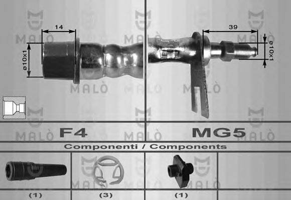 MALO 8628 Гальмівний шланг