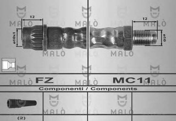 MALO 8641 Гальмівний шланг