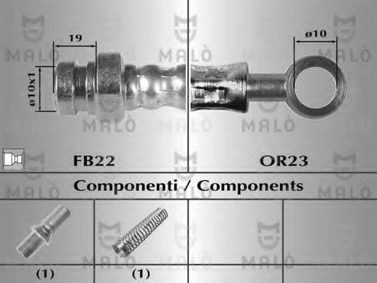 MALO 8694 Гальмівний шланг