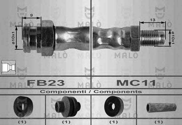 MALO 8696 Гальмівний шланг