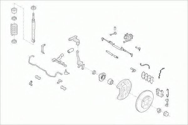 SACHS MERCECKLAFS012 Рульове управління; Підвіска колеса