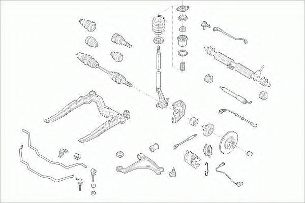 SACHS OPELASTRAFS013 Рульове управління; Підвіска колеса