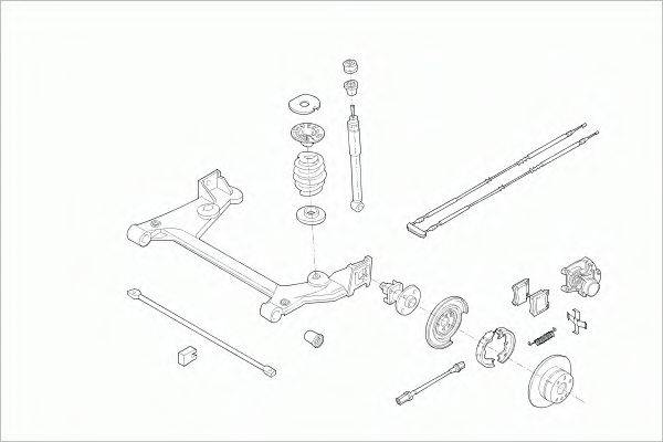 SACHS OPELASTRARS009 Рульове управління; Підвіска колеса