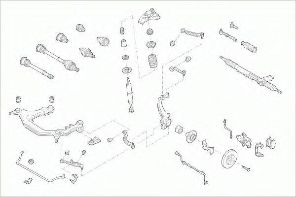 SACHS VWPASSAFS036 Рульове управління; Підвіска колеса