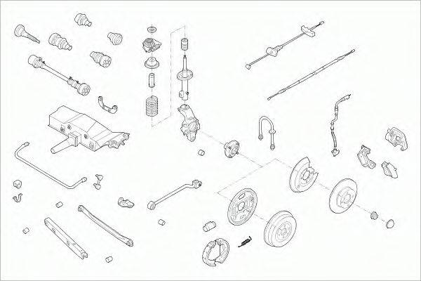 SACHS FORDMONDERS009 Рульове управління; Підвіска колеса