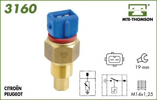 MTE-THOMSON 3160 Датчик, температура охолоджувальної рідини