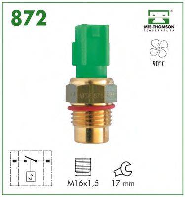 MTE-THOMSON 872 Термивимикач, вентилятор радіатора