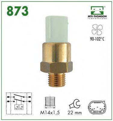 MTE-THOMSON 873 Термивимикач, вентилятор радіатора