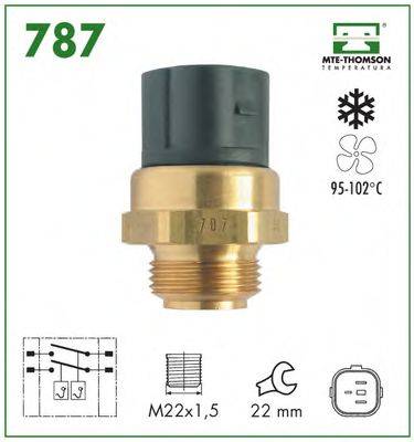 MTE-THOMSON 787 Термивимикач, вентилятор радіатора