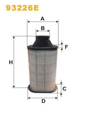 WIX FILTERS 93226E Повітряний фільтр