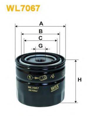 WIX FILTERS WL7067 Масляний фільтр