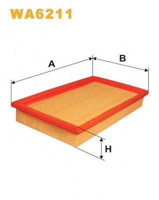 WIX FILTERS WA6211 Повітряний фільтр