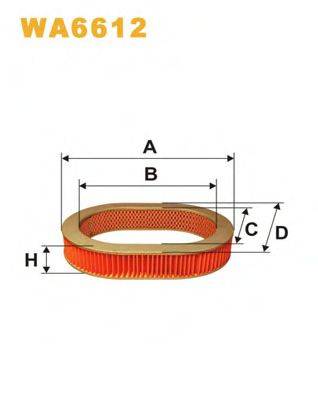 WIX FILTERS WA6612 Повітряний фільтр