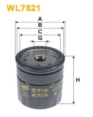 WIX FILTERS WL7521 Масляний фільтр