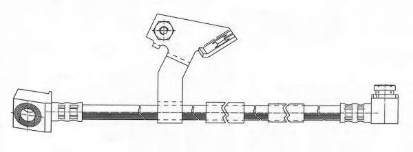 CEF 511552 Гальмівний шланг