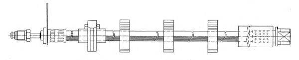 CEF 511684 Гальмівний шланг