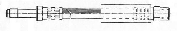 CEF 511719 Гальмівний шланг