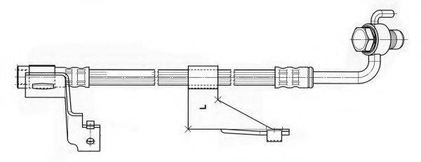 CEF 512270 Гальмівний шланг